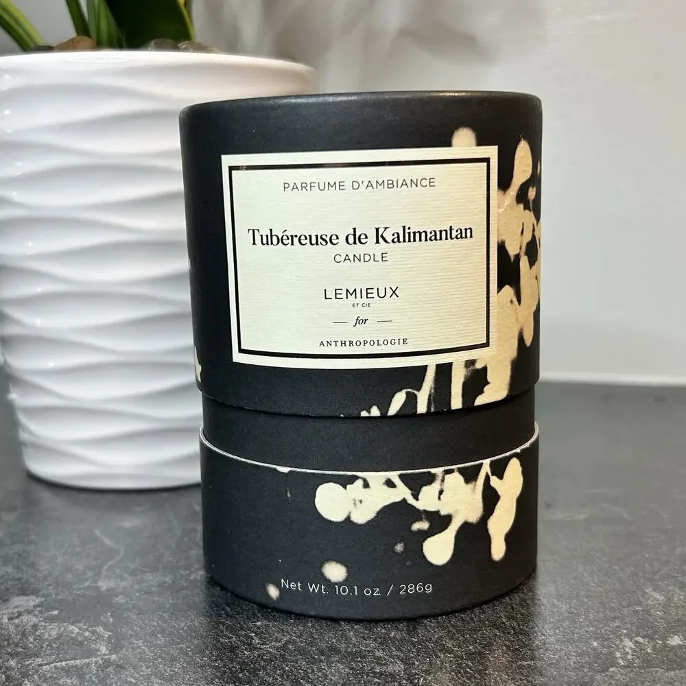 Lemieux Et Cie For Anthropologie Tubereuse De Kalimantan Glass Jar Candle 10.1oz